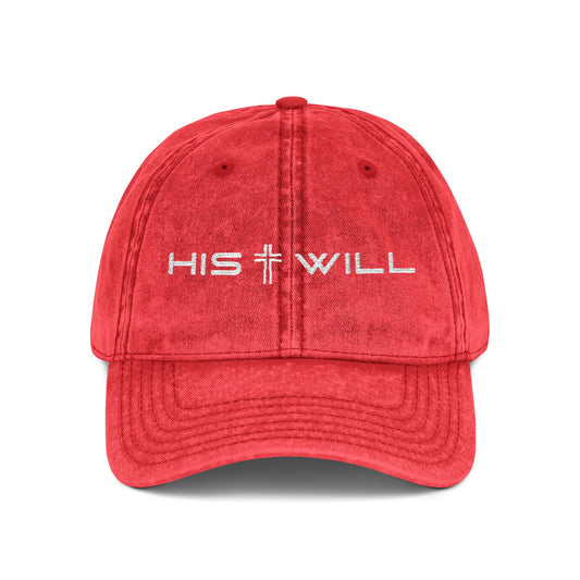 Vintage Embroidered Cap -His Will