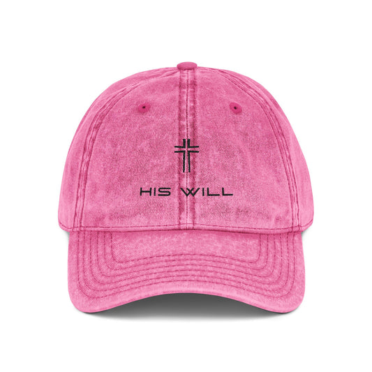 Vintage Embroidered Cap -His Will