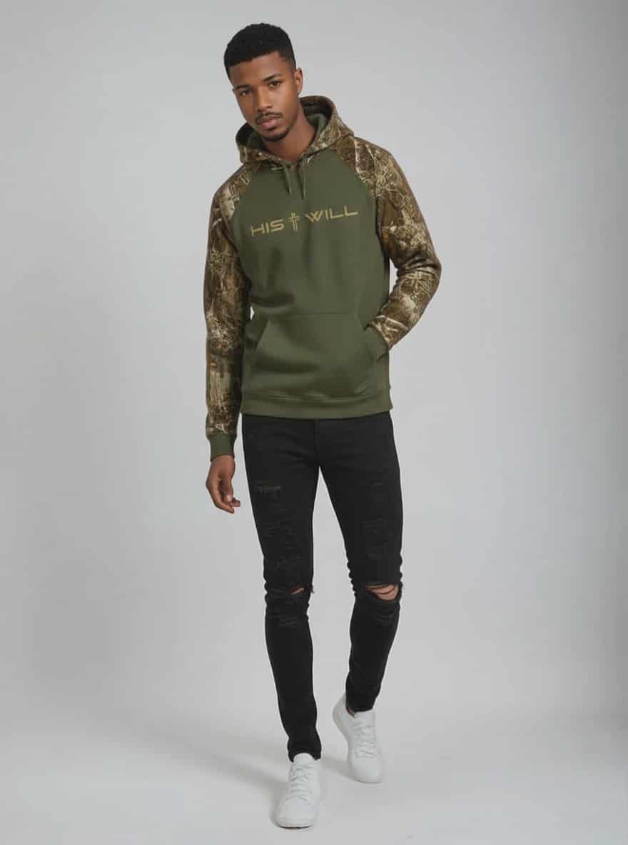His Will Camo Hoodie