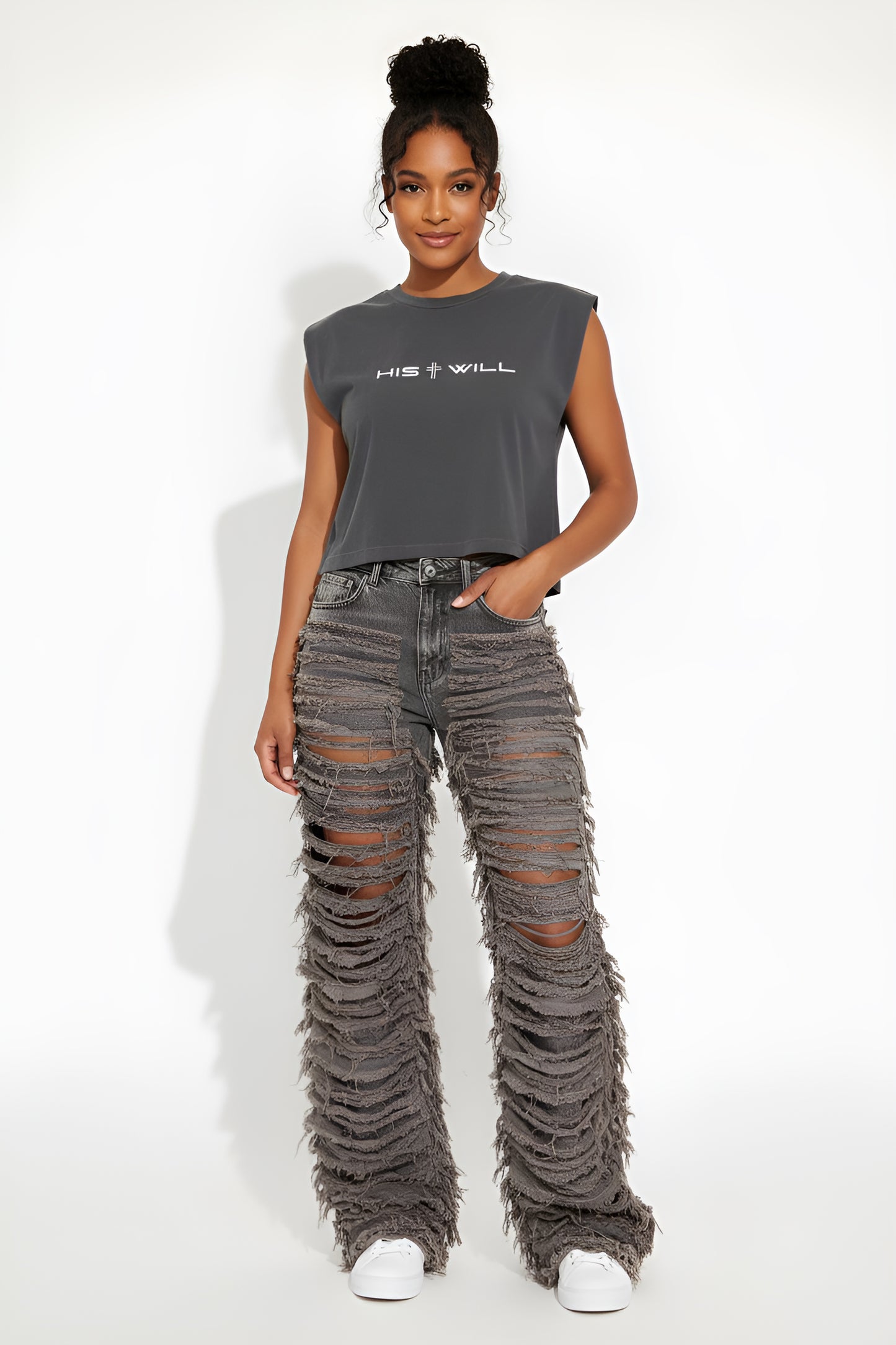 His Will™ Women’s Cropped Muscle Tee