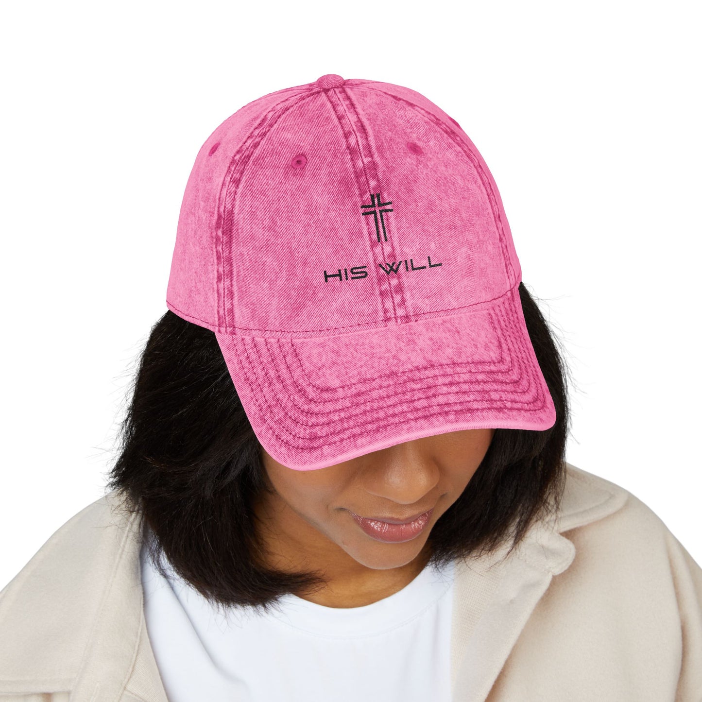 Vintage Embroidered Cap -His Will