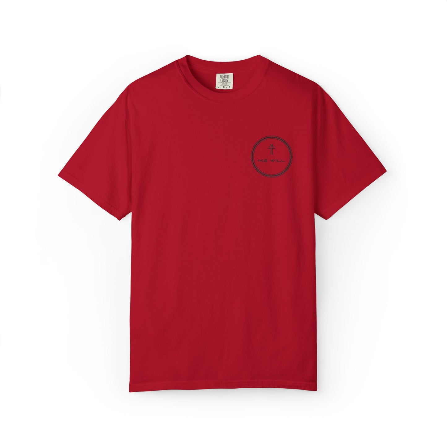 His Will Embroidered Garment-Dyed T-shirt
