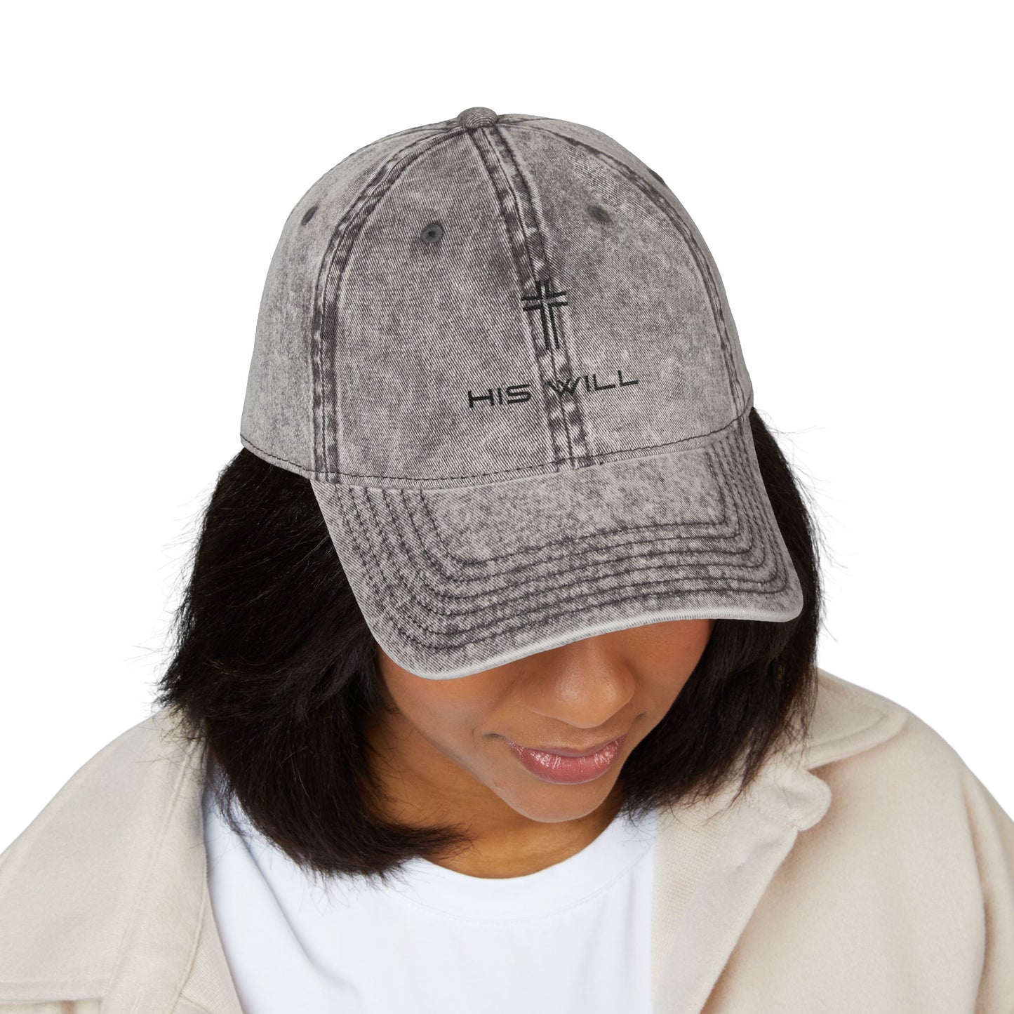 Vintage Embroidered Cap -His Will