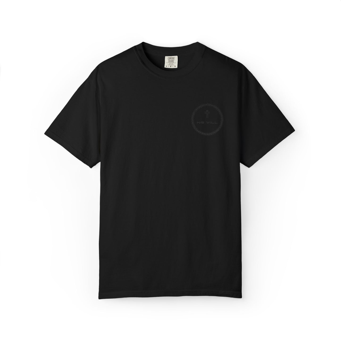 His Will Embroidered Garment-Dyed T-shirt