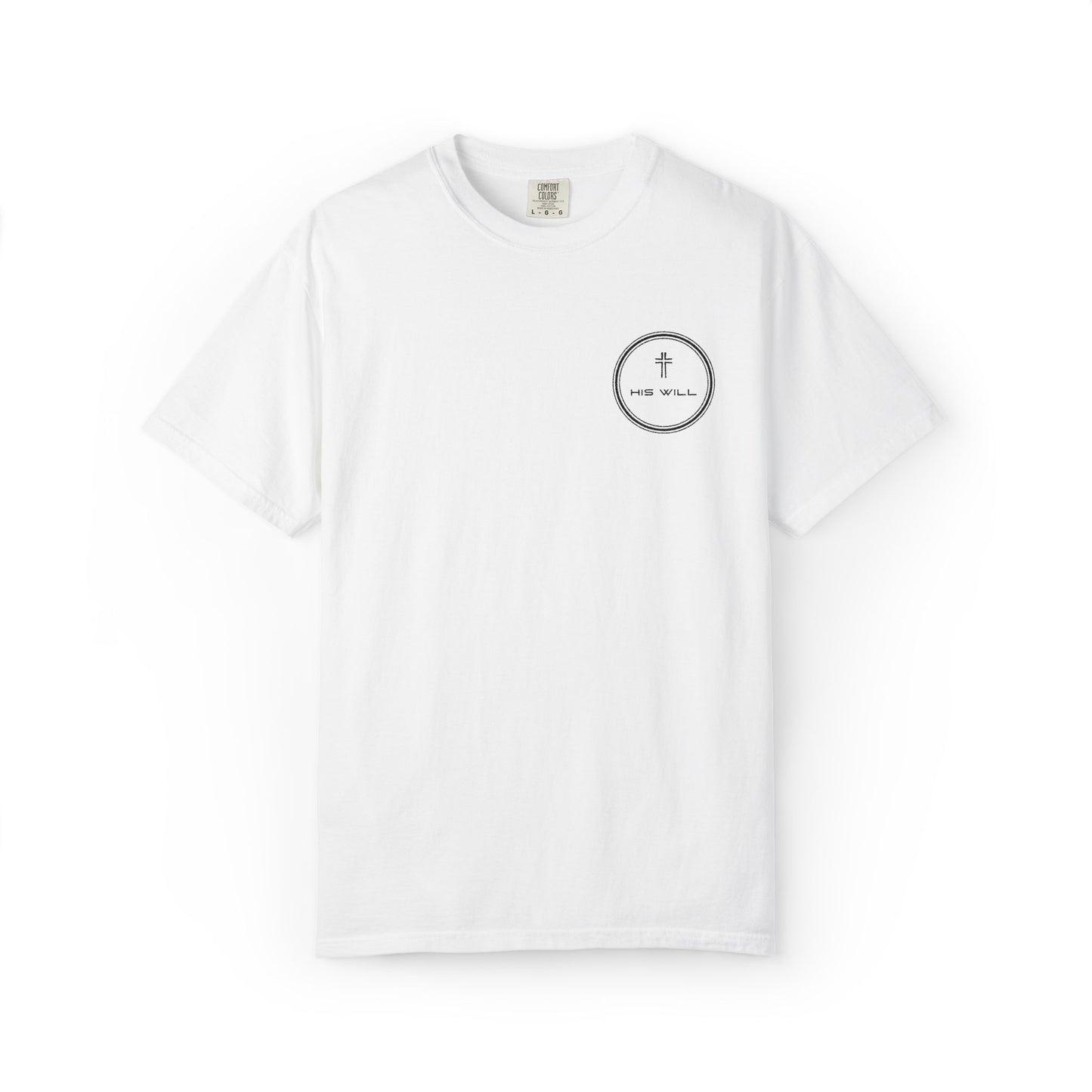 His Will Embroidered Garment-Dyed T-shirt
