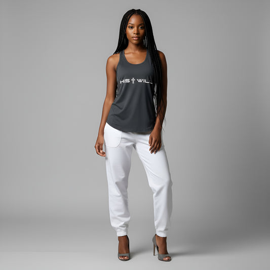 His Will Ladies Racerback Tank