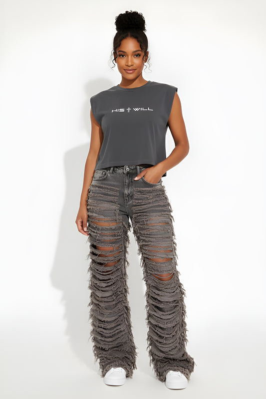 His Will™ Women’s Cropped Muscle Tee